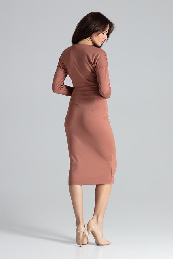 Klänning K477 Brun XL