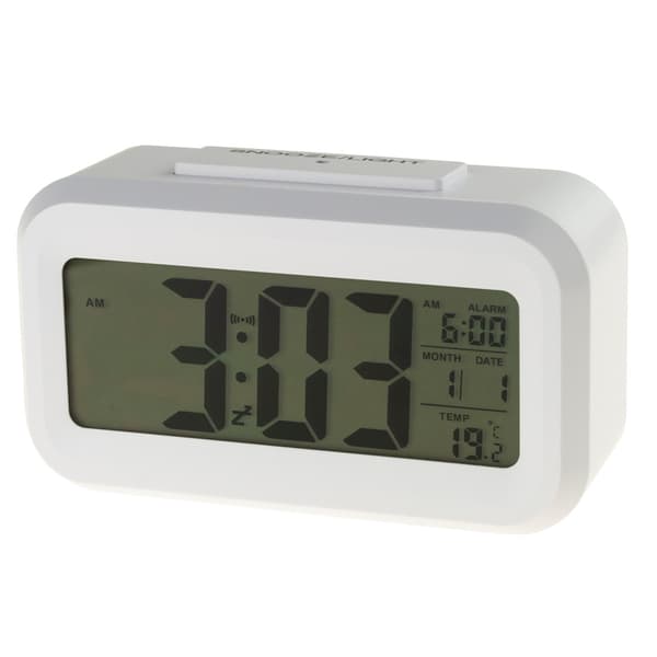 AP29 DIGITAL VÄCKARKLOCKA STOR LCD-TERMOMETER SKRIVBORDSKALENDER SNOOZE