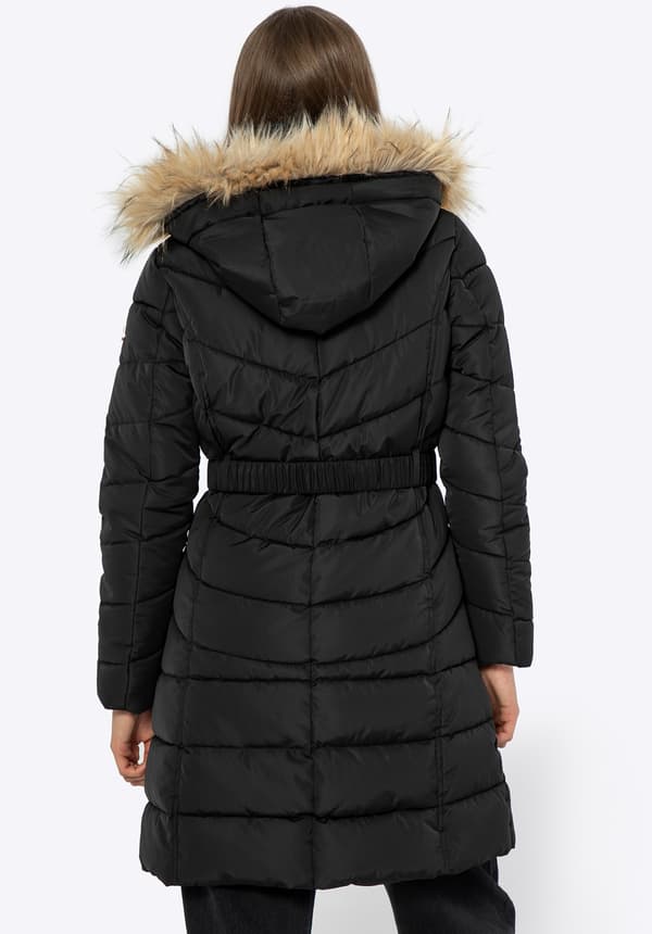 Wittchen Dam Quilted Hoodjacka Svart Polyester