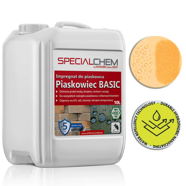 SPECIALCHEM SANDSTONE BASIC - Impregnering för hydrofobt skydd av sandsten 5L