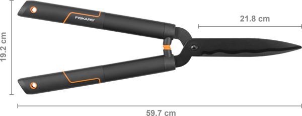 FISKARS SINGLESTEEP HS22 Trädgårdssax för häckklippning och buskar
