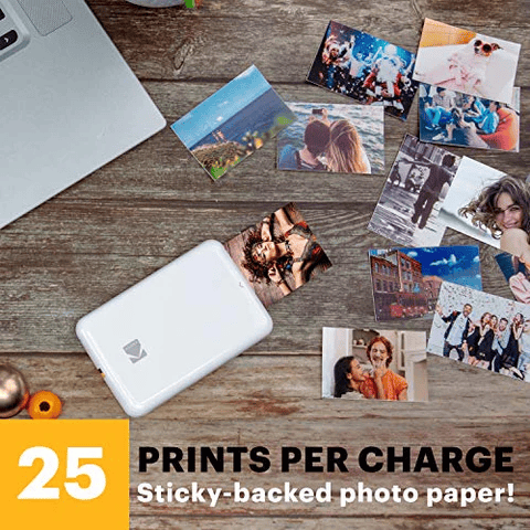 Kodak step Instant Mobile Photo printer Farvezink 2x3'' 1 ppm, Bluetooth, Hvid