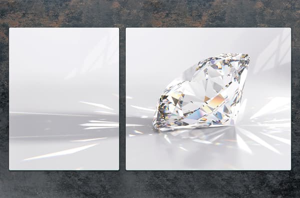 GLASTALLA OCH SKÄRBRÄDA 100x52 DIAMANT