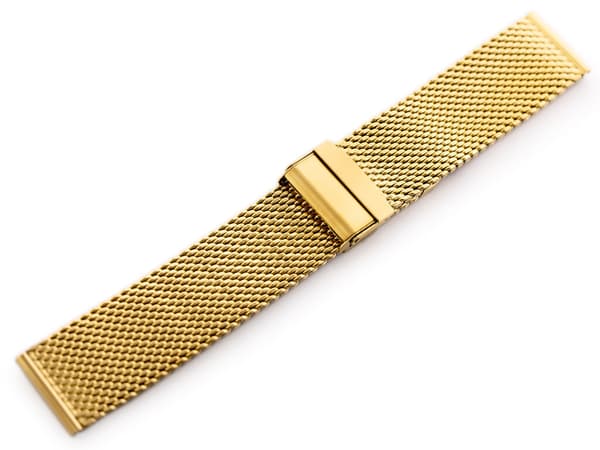 Pacific 10 Armbånd - HQ Mesh - Guld 24mm