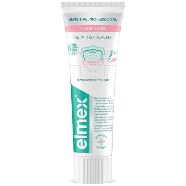 ELMEX Sensitive Professionel Tandpasta Reparer & Forebygger 75 ml
