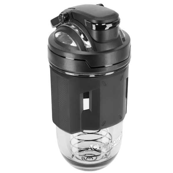Tritan-urheilupullon ravistin ravintolisille 700 ml - musta