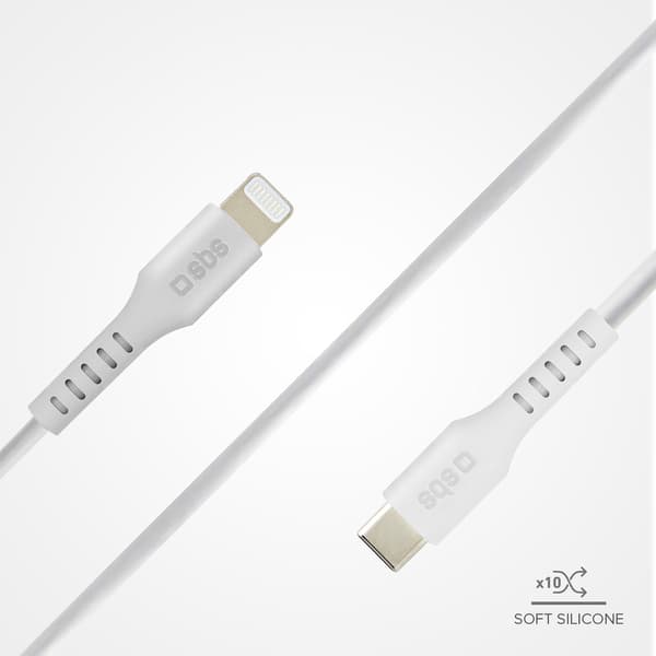 MFi-certificeret USB-C til iPhone Lightning-kabel 1m - Hvid