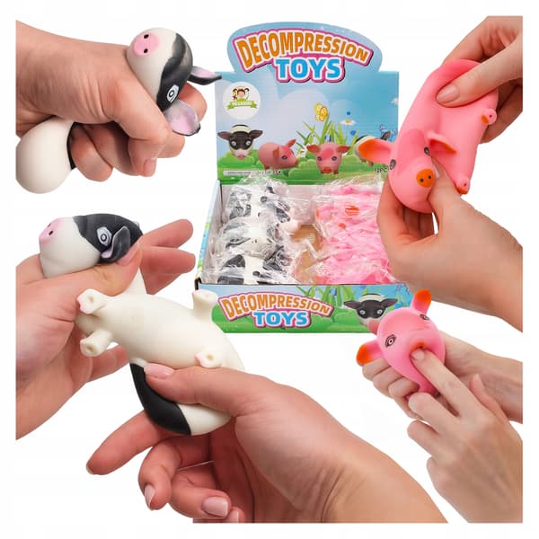 Squishy sød GRIS anti-stress sensorisk strækbar