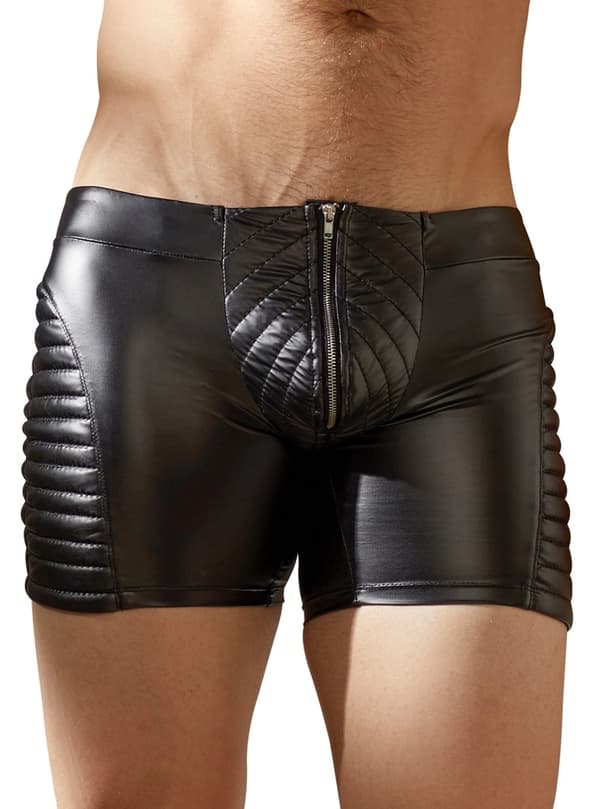 NEK Herre Sorte Biker Shorts Med Lynlås Størrelse M