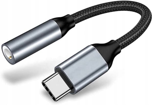 USB-C - mini jack -adapteri DAC:lla 3,5 mm AUX