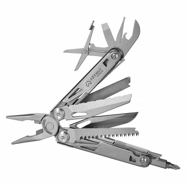 Multitool AZYMUT Giewon, 14 työkalua, vyökotelo