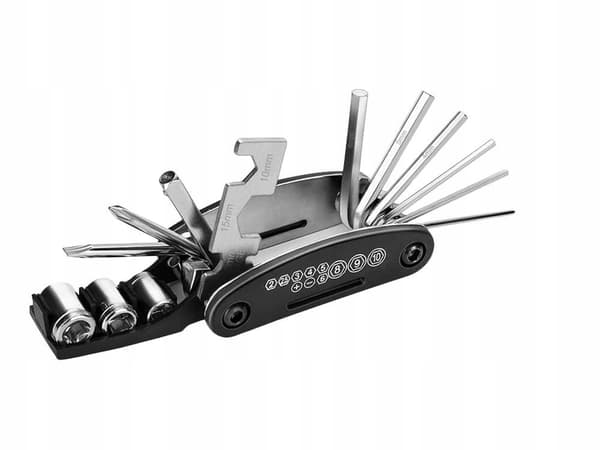 Cykelkurv foran til metalcykelstyr med Click + Multitool