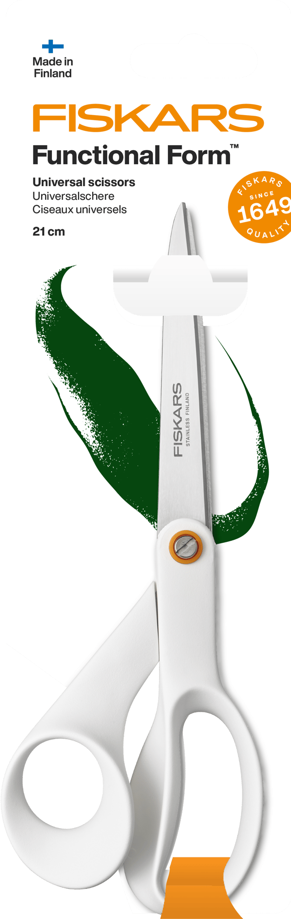 FISKARS FUNCTIONAL FORM Universal skræddersaks, skarp, stål, 21 cm