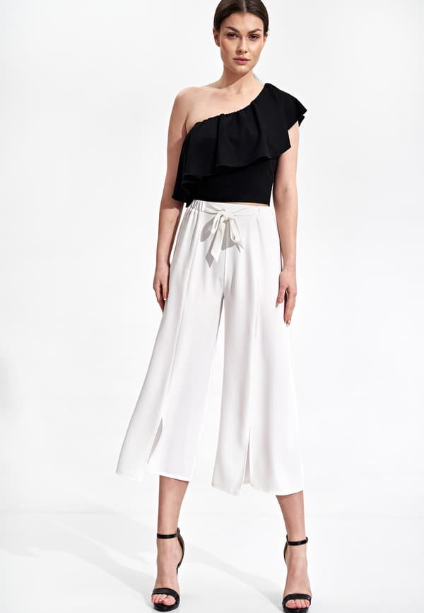 Damculottes elegant ecru damebukser størrelse L