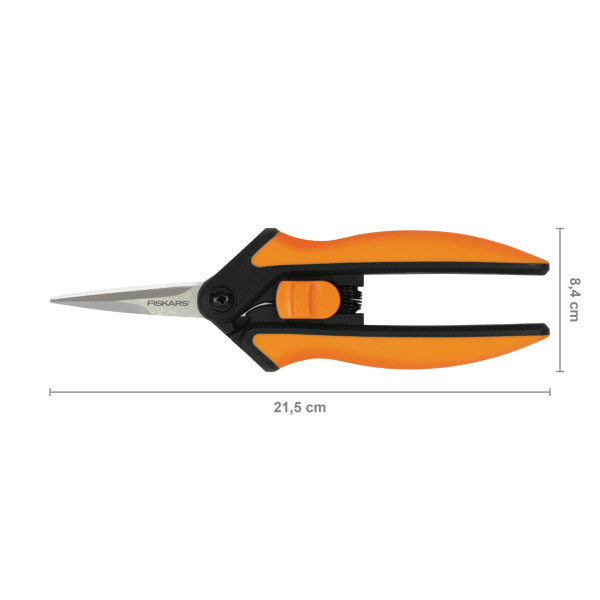Fiskars Solid trädgårdssax Handhållen blom- och växtsax med fjäder
