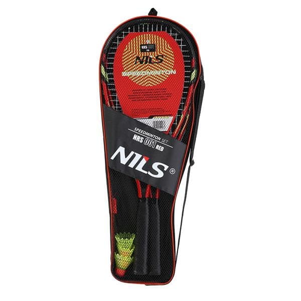 NRS001 CROSSMINTON SET 2 RACKETAR + SKUTTER + RÖTT NILS-SKYDD