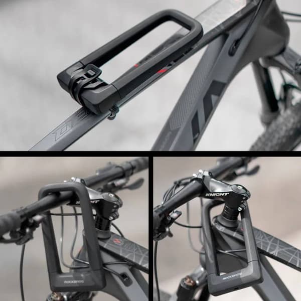 Cykellås, cykellås med nøgle, U-LOCK ROCKBROS (RKS626-BK) sort