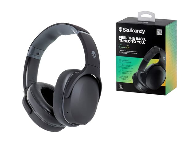 Skullcandy Crusher Evo trådløse sorte hovedtelefoner