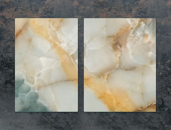 GLASBESKYTTELSESPLADE 75x52 MARMOR