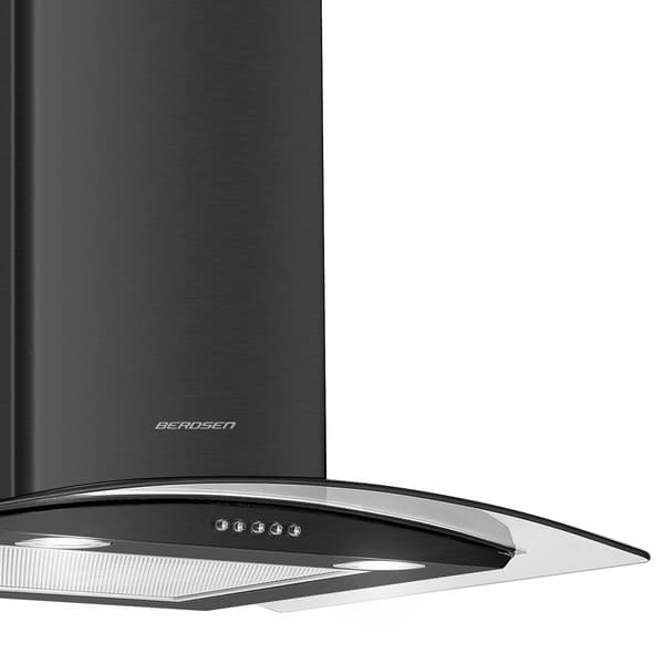 Berdsen BT-201 60 cm emhætte med skorsten