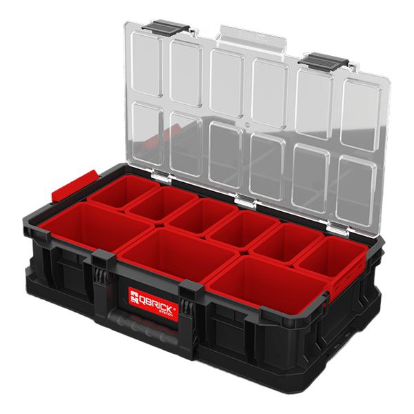 Qbrick system TWO organizer Plus med lock stor verktygslåda 14,3 l