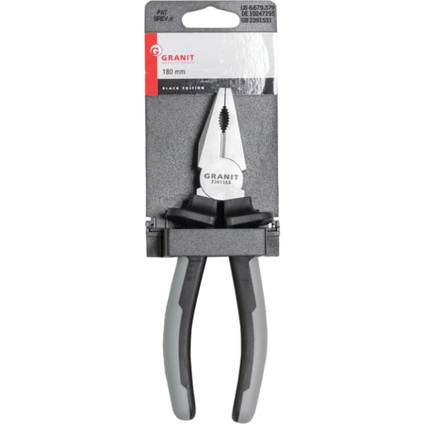 Kombinationstang 180 mm granit sort udgave