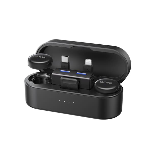 AI 2.4GHz USB-C trådløst mikrofonsæt med etui