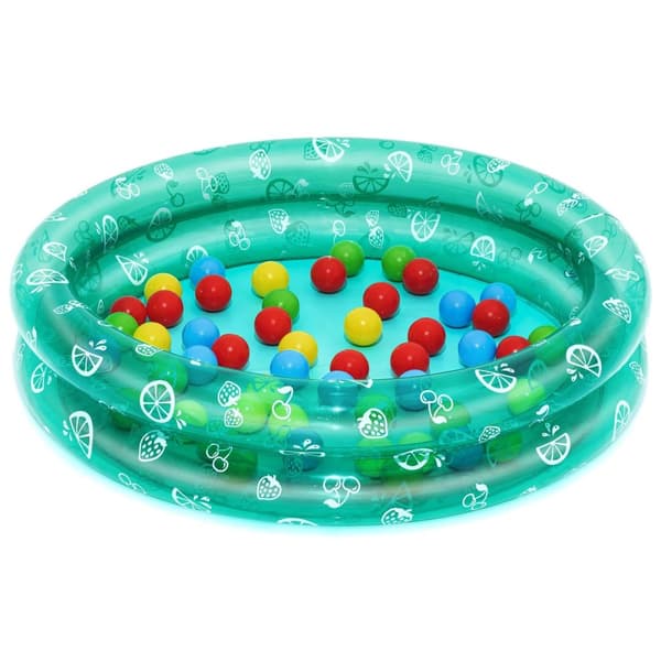 Grön pool 91x20cm + BESTWAY bollar