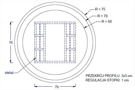 NY-A024 KW. - 76x76 cm, sort