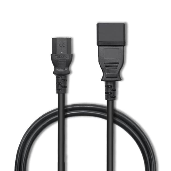 Qoltec IEC C20/C13 virtakaapeli | 3x1.5mm2 | 1.2m