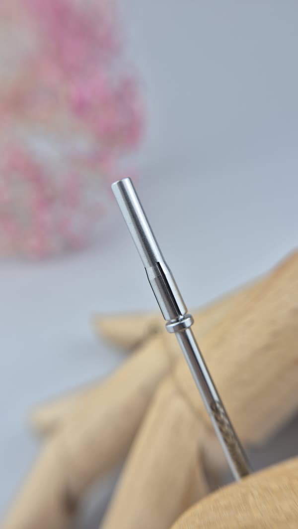 F219 - SILVER Flute MINI LONG -kara 07
