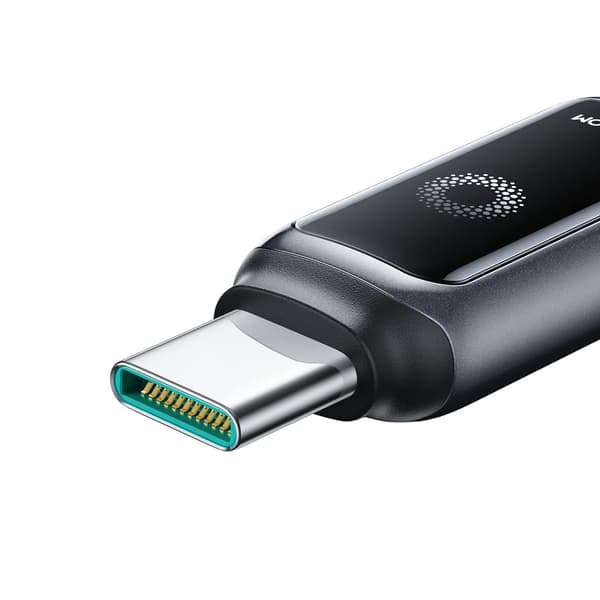 Flätad USB-C-kabel - iPhone Lightning 30W 1,2m - Svart