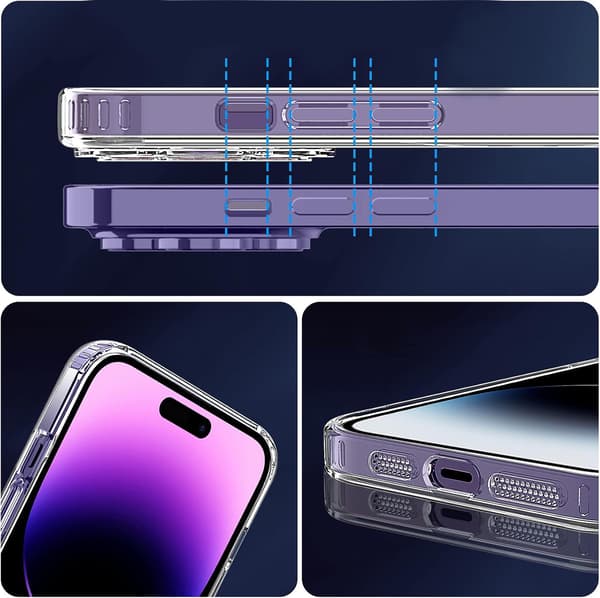 MAGNETISK ETUI TIL IPHONE 14 PRO SHOCK-ETUI + GLAS