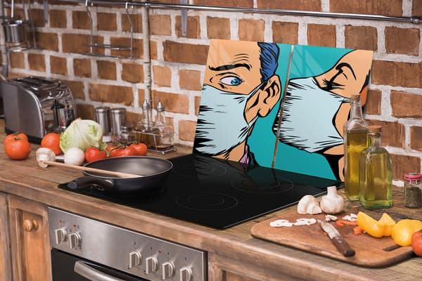 GLASSKYDDSPLÅT FÖR SPIS 75x52 MASKER