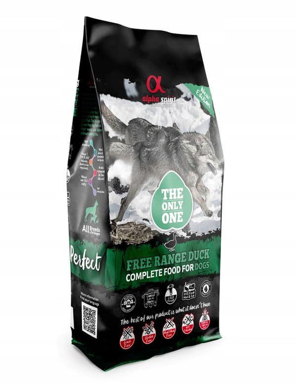 Alpha Spirit fuldfoder til hunde, and, 12 kg
