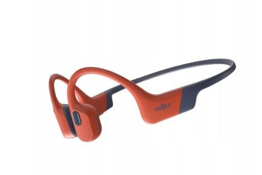 Shokz OpenSwim Pro röda benledningshörlurar