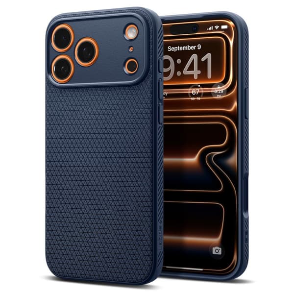 Skyddsetui Liquid Air för iPhone 17 Pro - blå