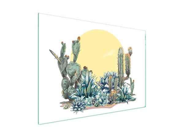 LASINEN SUOJALEVY LIEDELLE 70x52 CACTUS