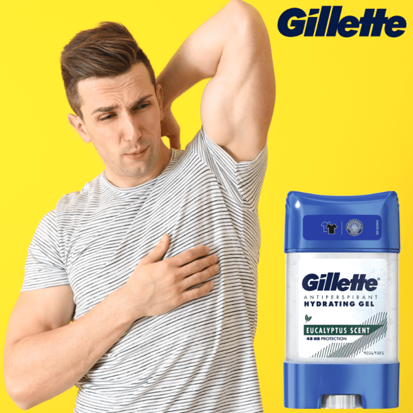 Gillette Herr Antiperspirant Gel Stick Eucalyptus 70ml