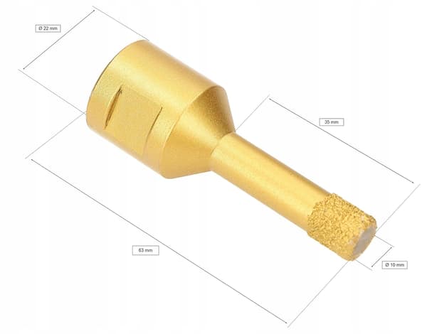 Diamantbor til stentøj M14 10mm