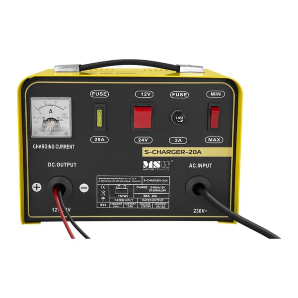 Bilbatteriladdare 12/24V 12A
