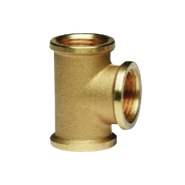Messing-T-stykke, indvendig gevind 1 1/2", BSP-type, til drypledning