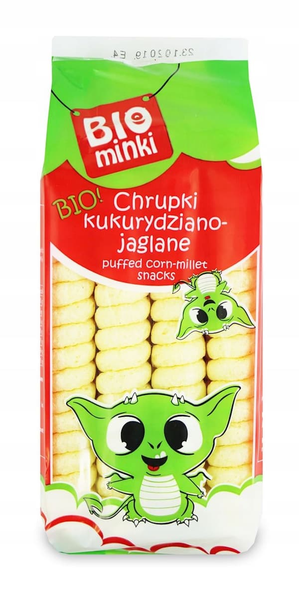 Majs och hirs spiralchips Biominki 60 g