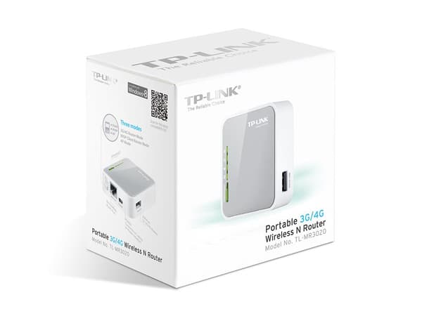 TP-Link TL-MR3020 router, 3G/3.75G, bærbar