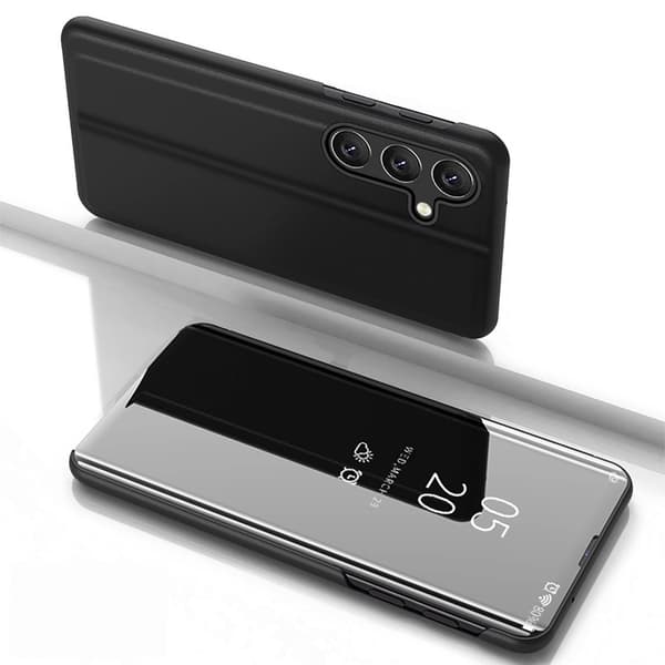 Samsung Galaxy S25 Clear View-cover - Sort