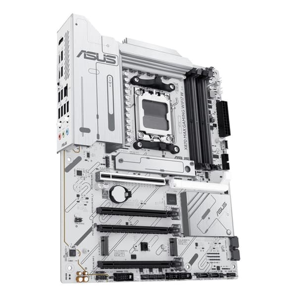 ASUS X870 MAX GAMING WIFI7 Vitt Moderkort