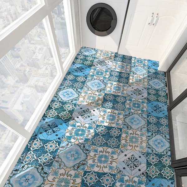 Selvhæftende PVC-patchwork-paneler sæt med 10 tapeter 20x20cm ZM-06-025