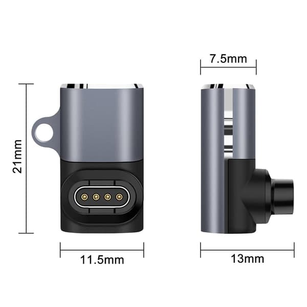 USB-C Adapter til Garmin Smartwatch - Grå