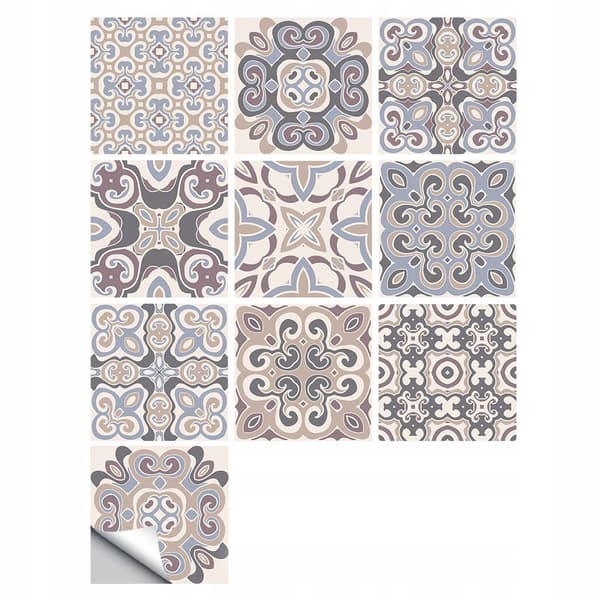 Självhäftande PVC-patchwork-paneler, set om 10 tapeter 20x20cm