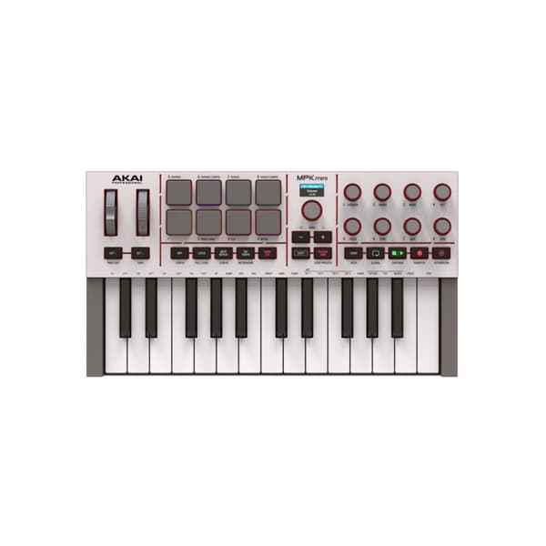 AKAI MPK Mini 4 Mini Keyboard Controller, hvid